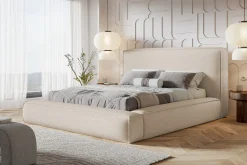 Łóżko tapicerowane LUNA MAXI 180x200 ze stelażem metalowym