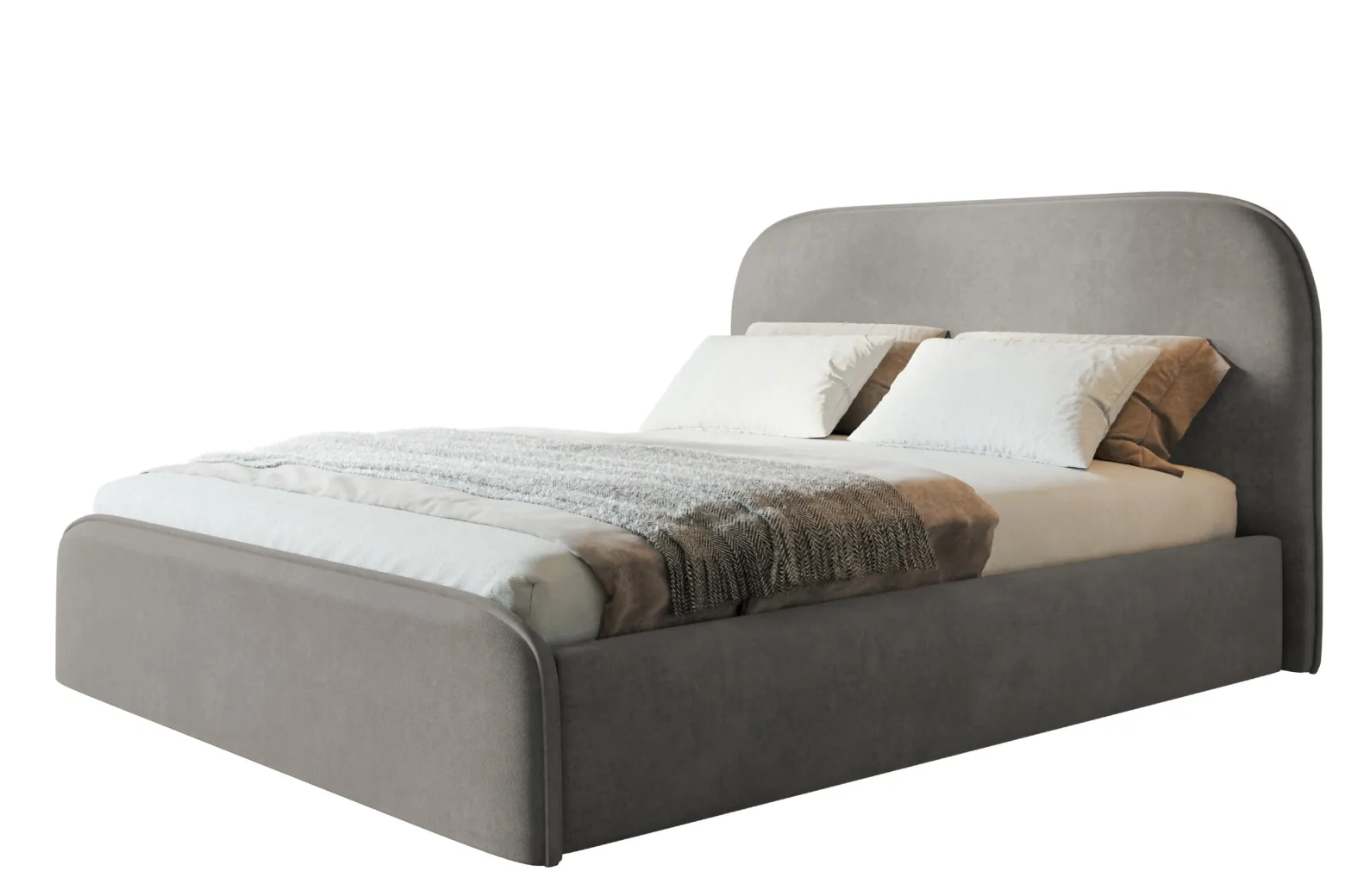 Łóżko tapicerowane Viennaa Slim 90x200 ze stelażem drewnianym