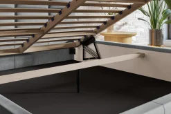 Łóżko tapicerowane Viennaa Slim 90x200 ze stelażem drewnianym