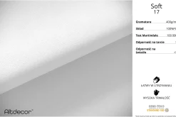 Łóżko tapicerowane z materacem + pojemnik ENZO4-Z-120x200 cm Biały