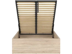 Łóżko Tetrix 120x200 ze stelażem i pojemnikiem dąb sonoma
