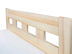 Łóżko 120x200 drewniane BOND, kolor sosnowy, stelaż
