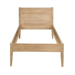 Łóżko 90x200 drewniane PRESTO, kolor dębowy + stelaż