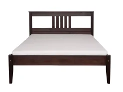 Łóżko 160x200 tył równy PORTO kolor orzech + stelaż