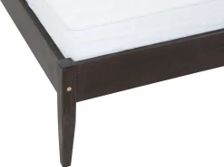 Łóżko 140x200 z drewna litego PRESTO, kolor orzech + stelaż
