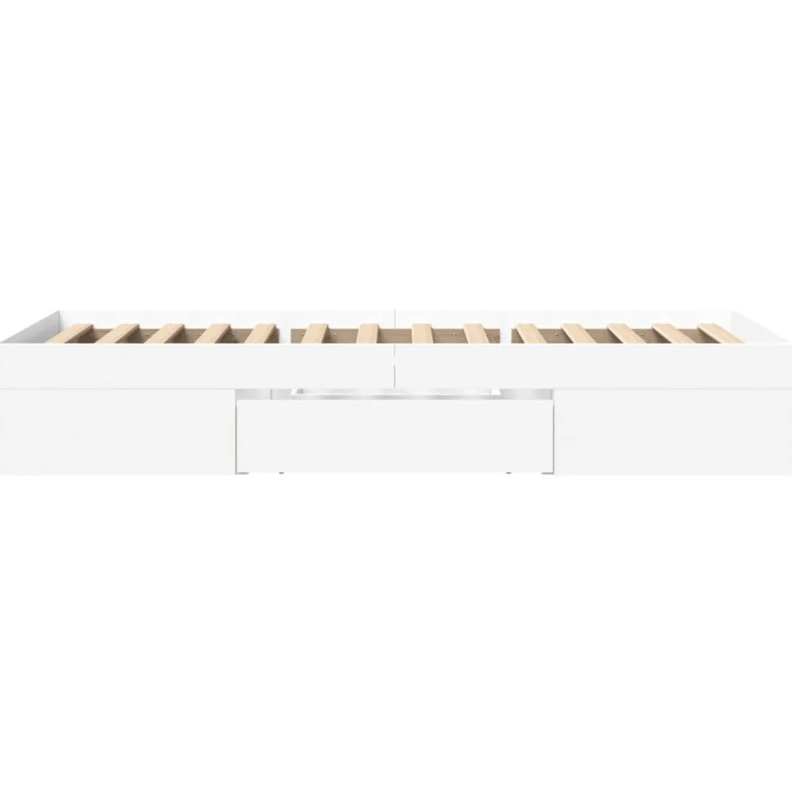 Łóżko Ze Stelażem Rama Łóżka Biała Do Sypialni Pokoju 90x200 cm
