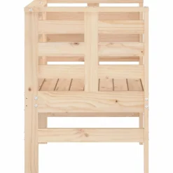 Krzesła ogrodowe, 2 szt., 61,5x53x71 cm, lite drewno sosnowe