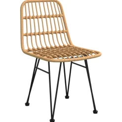 Krzesła ogrodowe 2 szt. 48x62x84 cm rattan PE