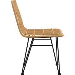 Krzesła ogrodowe 2 szt. 48x62x84 cm rattan PE