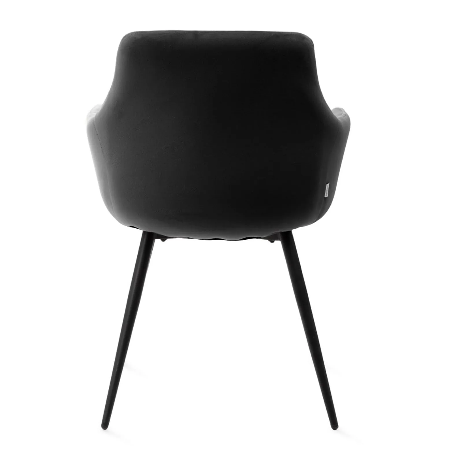 Krzesło FELLICE welurowe czarne 56x61x86 cm HOMLA