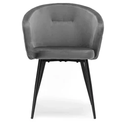 Krzesło HAMPTON VELVET grafitowe
