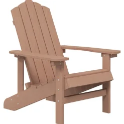 Krzesło ogrodowe Adirondack, HDPE, brązowe