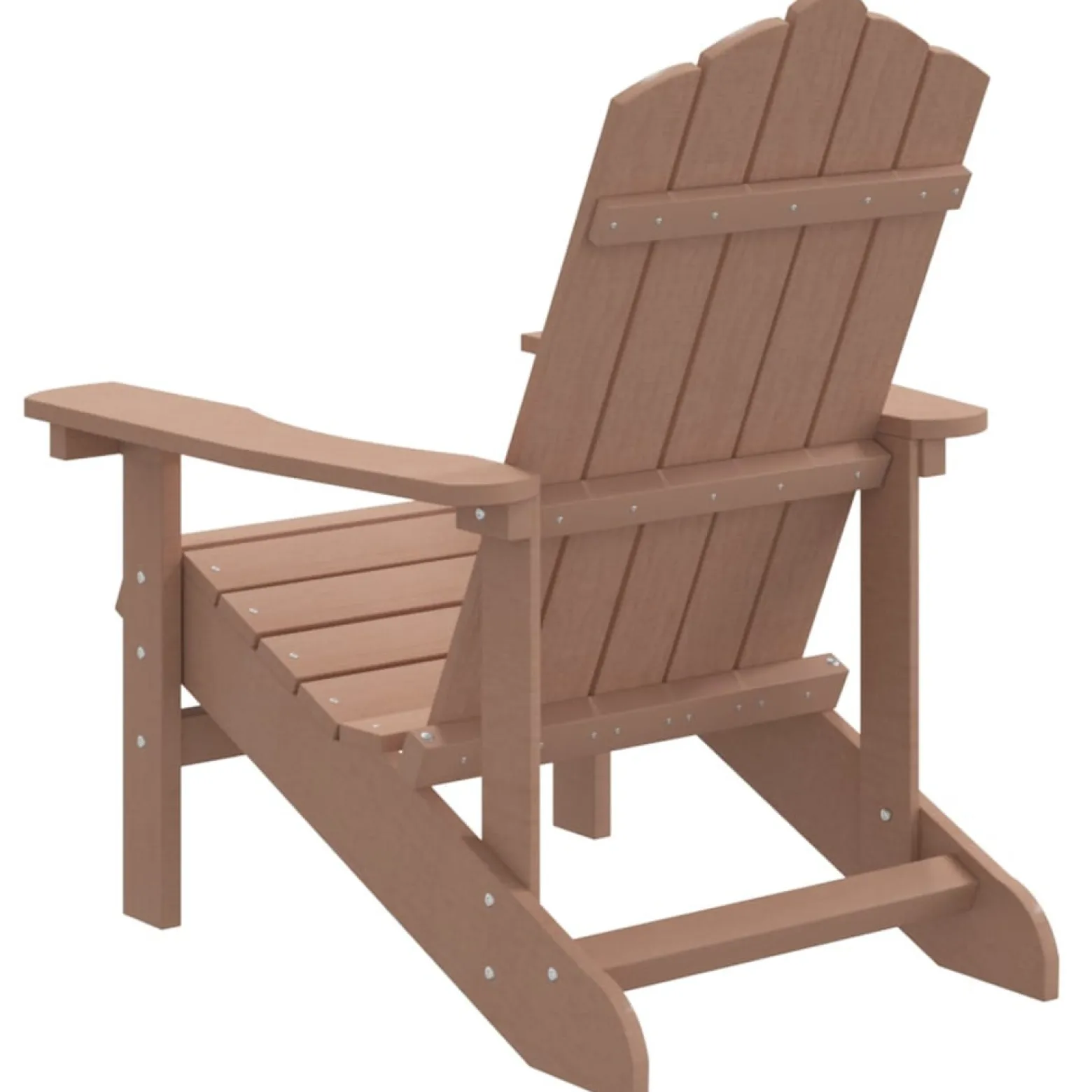 Krzesło ogrodowe Adirondack, HDPE, brązowe