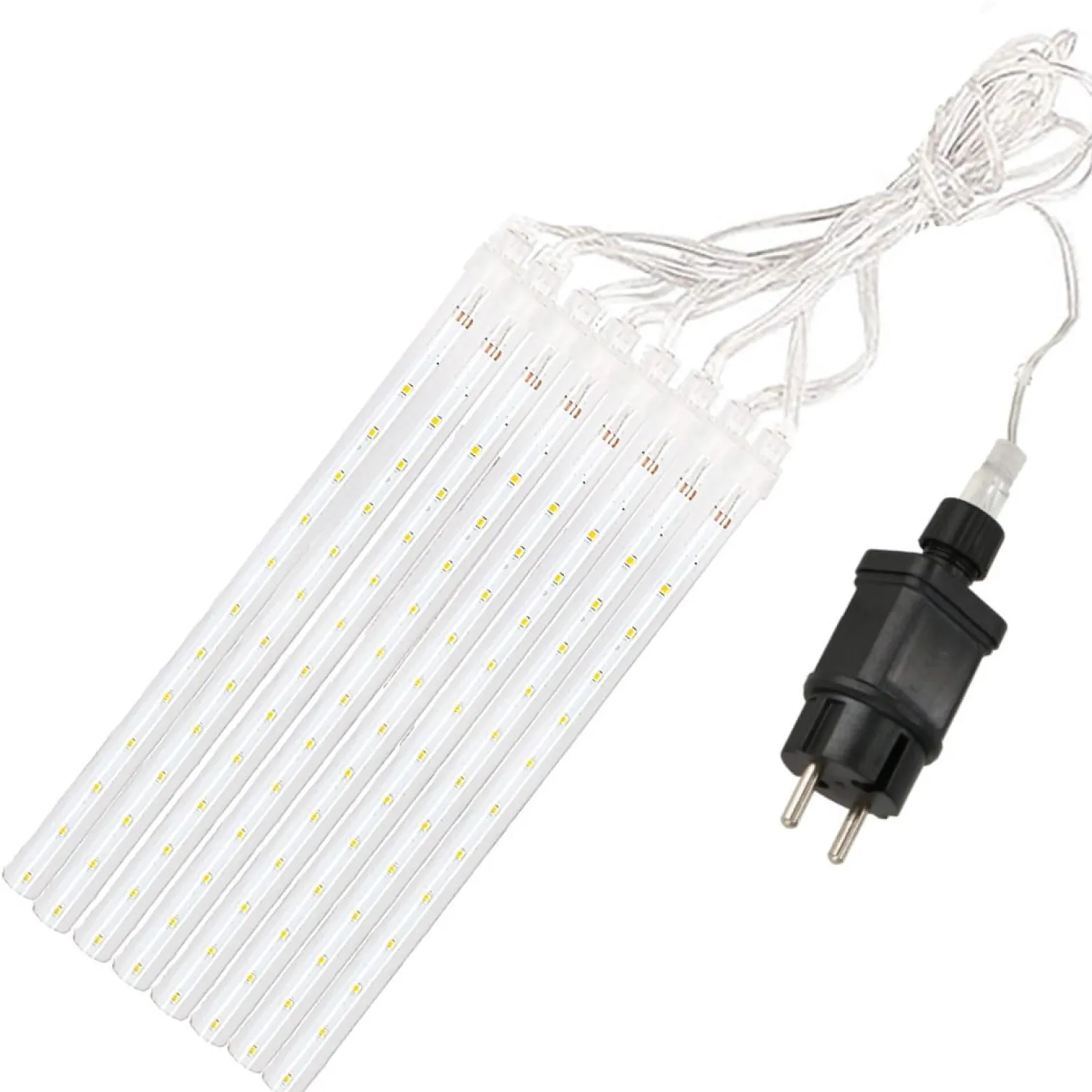 Kurtyna 288 LED meteory lampki zewnętrzne IP44 biały zimny
