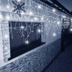 Kurtyna świetlna 1000 led girlanda, lampki zewnętrzne sople