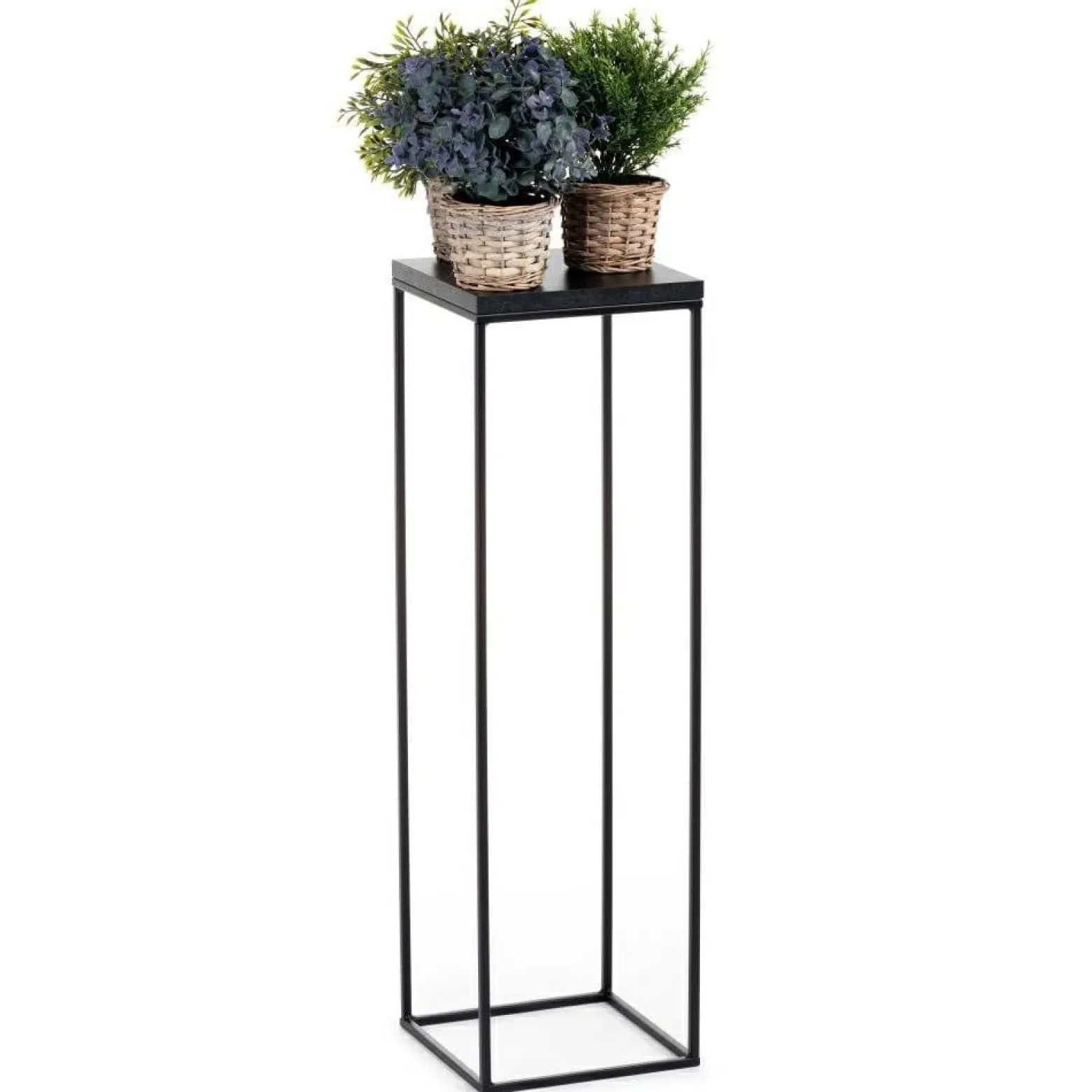 Kwietnik stojący 80 cm BasicLoft czarny