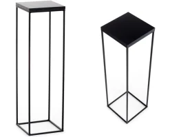 Kwietnik stojący 80 cm BasicLoft czarny