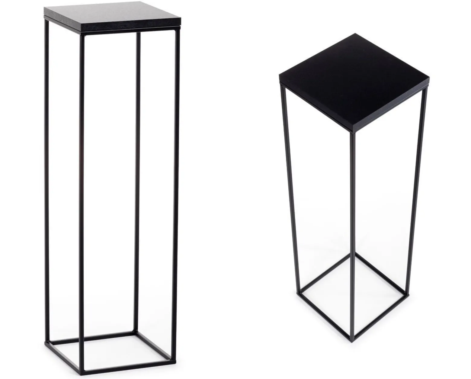Kwietnik stojący 80 cm BasicLoft czarny