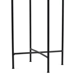 Kwietnik metalowy z osłonką na kwiaty 55 cm czarno złoty
