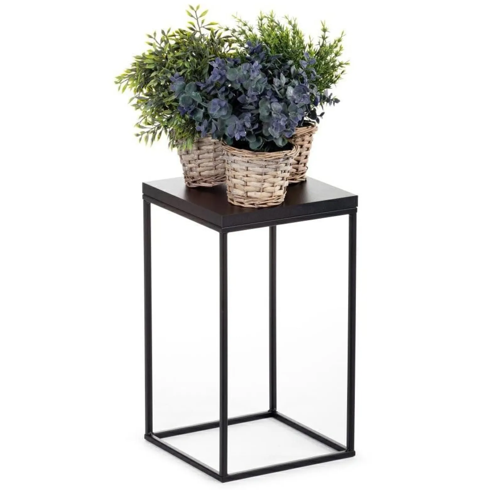 Kwietnik stojący 40 cm BasicLoft czarny