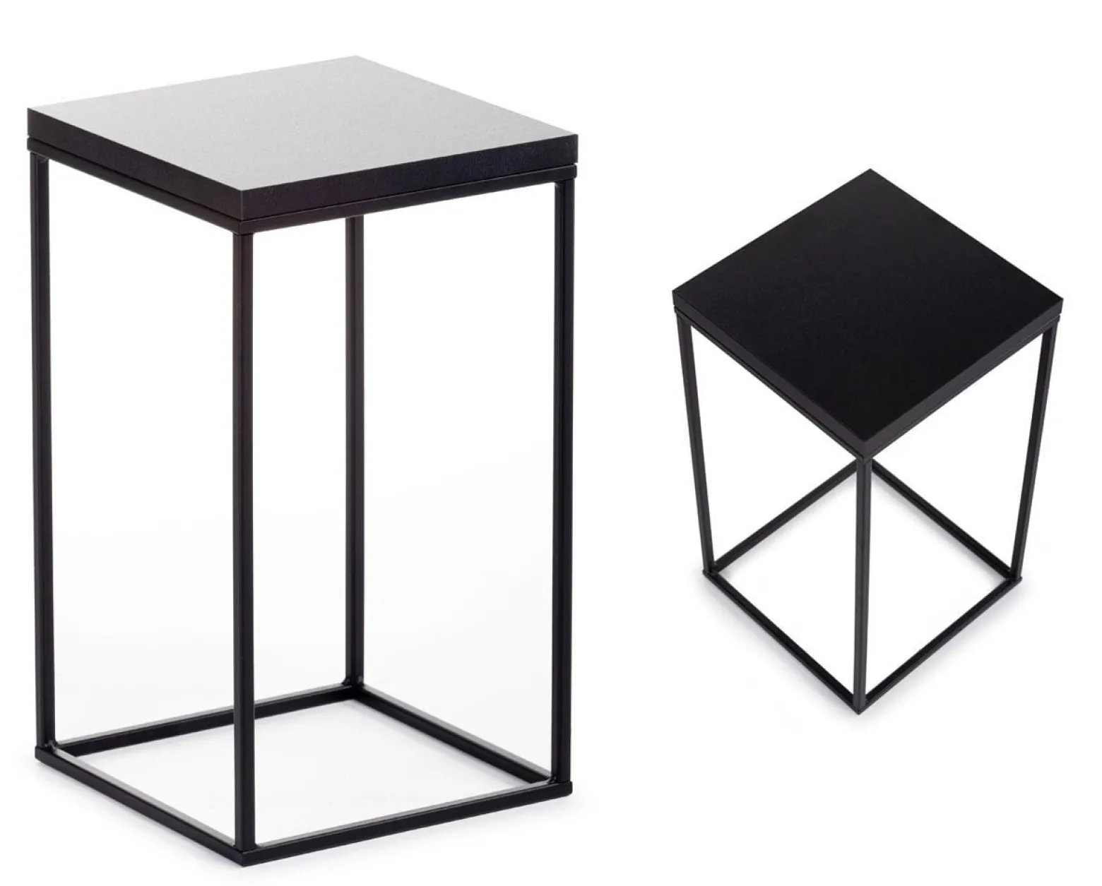 Kwietnik stojący 40 cm BasicLoft czarny