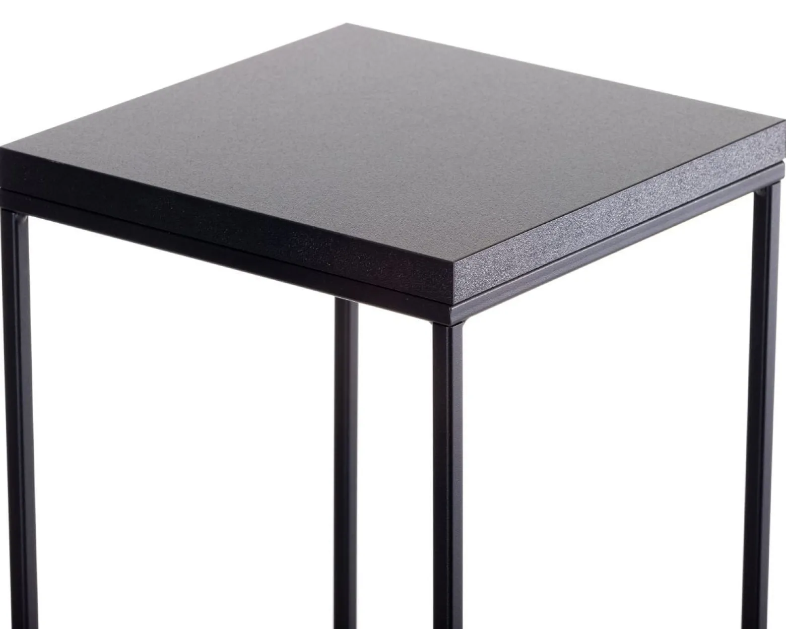 Kwietnik stojący 40 cm BasicLoft czarny
