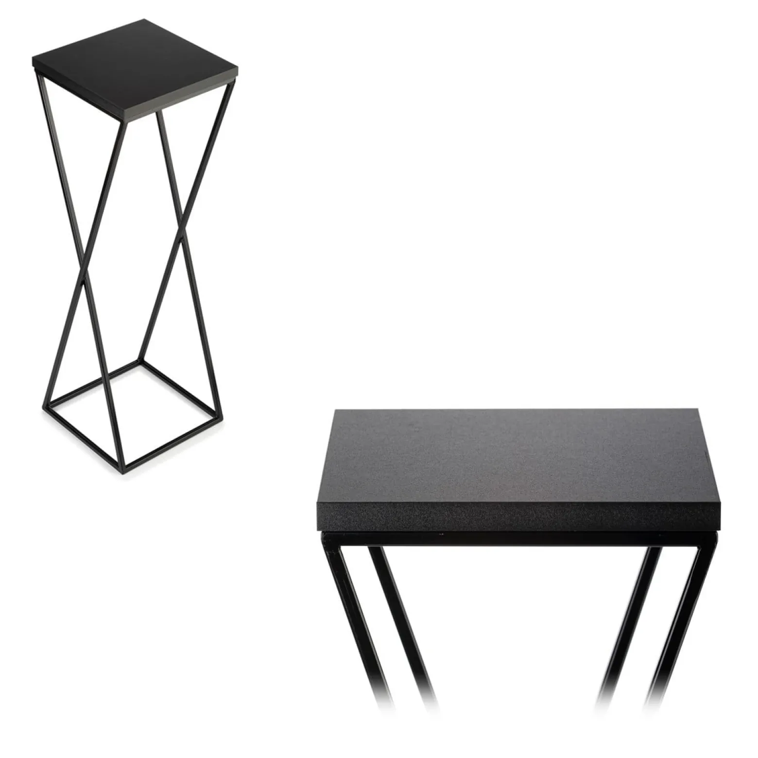 Kwietnik stojący 70 cm z blatem MDF LOFT