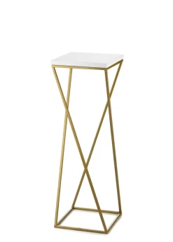 Kwietnik wolnostojący złoto biały 70 cm GLAMOUR