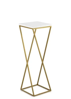 Kwietnik wolnostojący złoto biały 70 cm GLAMOUR