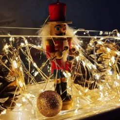Lampki choinkowe 300 led druciki na prąd biały ciepły