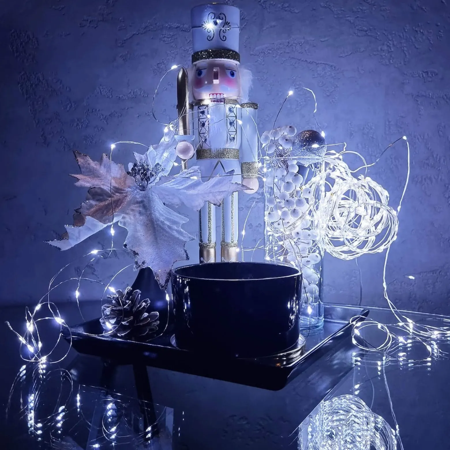 Lampki choinkowe 300 led druciki na prąd biały zimny