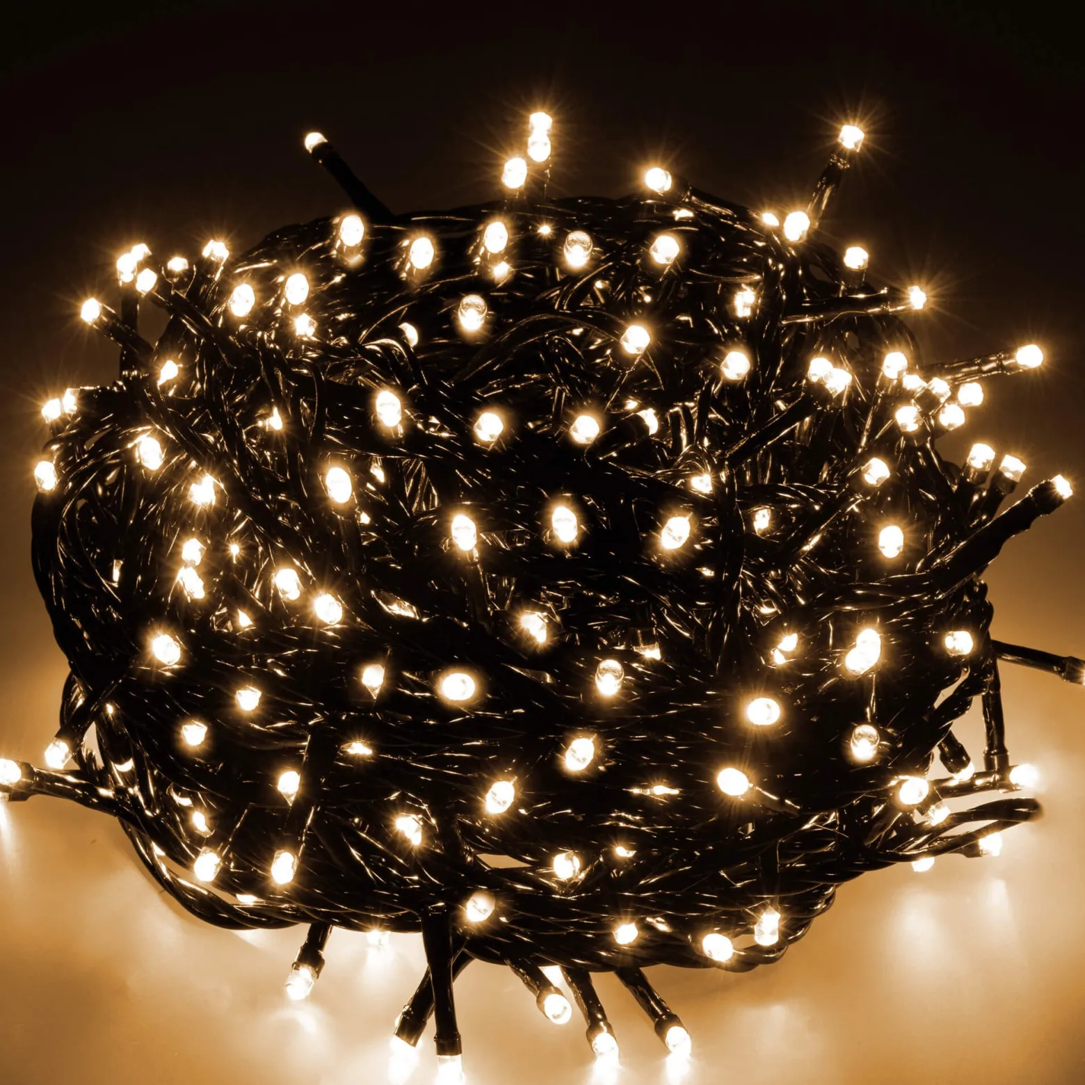 Lampki choinkowe 300 LED 15 m biały ciepły zewnętrzne