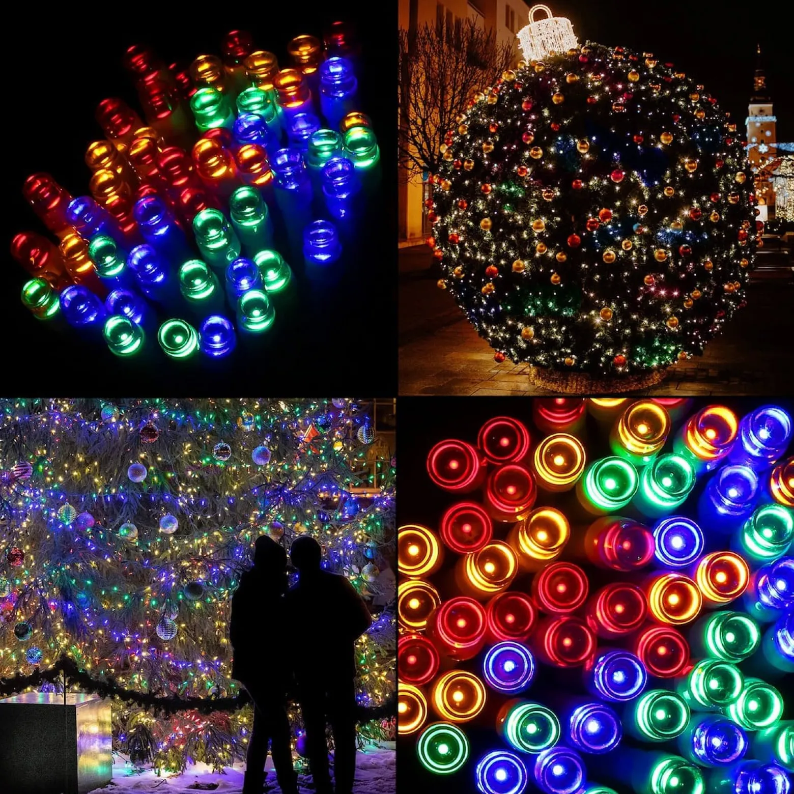 Lampki świąteczne 500 Led multikolor 34,5 m oświetlenie