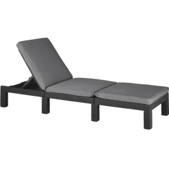 Leżak Antracyt 195 x 65 x 25.5 cm polipropylen Keter