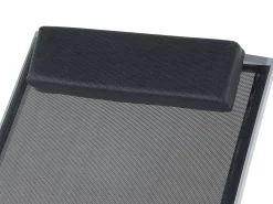 Leżanka leżak ogrodowy aluminiowy czarny