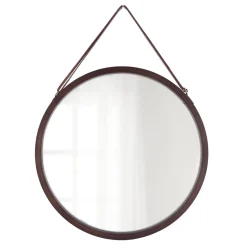Lustro łazienkowe w bambusowej ramie lysa, ø 38 cm