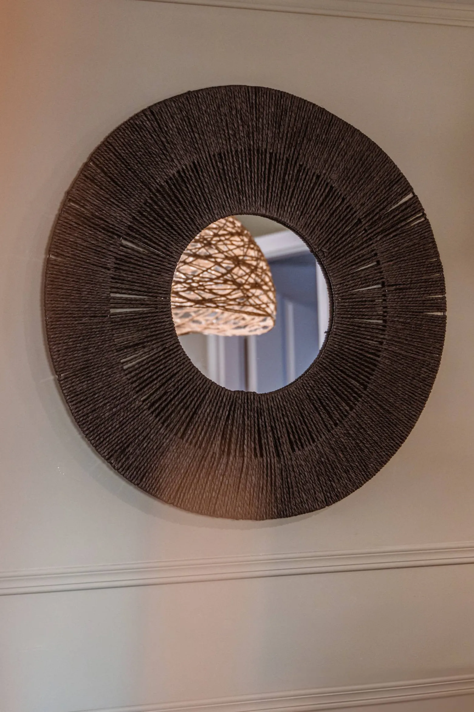 Lustro ścienne ETHNIC, Ø 76 cm