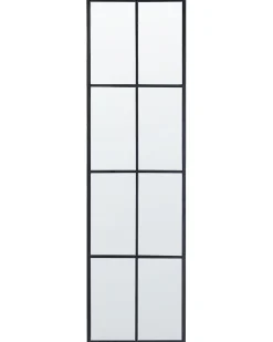 Lustro ścienne wiszące 38 x 132 cm czarne