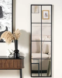 Lustro ścienne wiszące 38 x 132 cm czarne