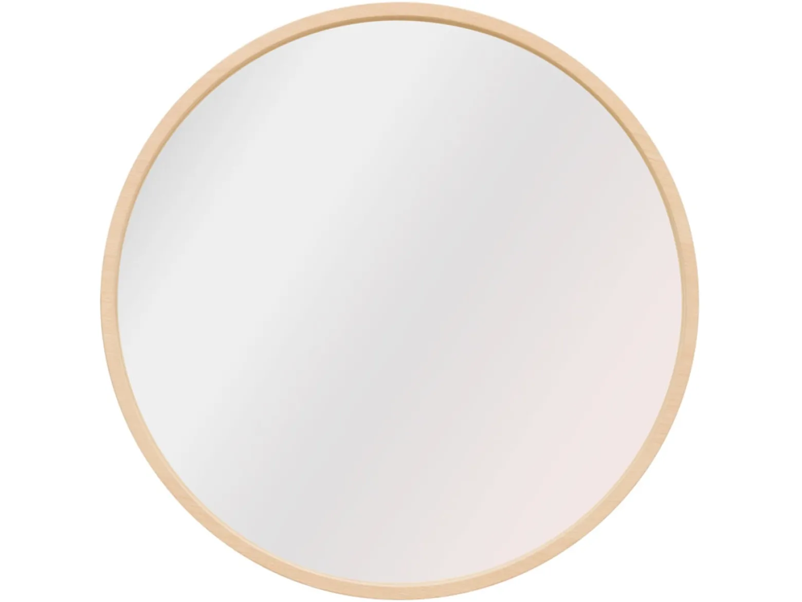 Lustro ścienne w ramie Circle 64,5 cm okrągłe brązowe