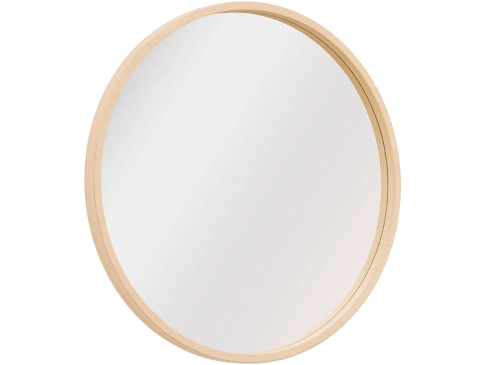 Lustro ścienne w ramie Circle 64,5 cm okrągłe brązowe