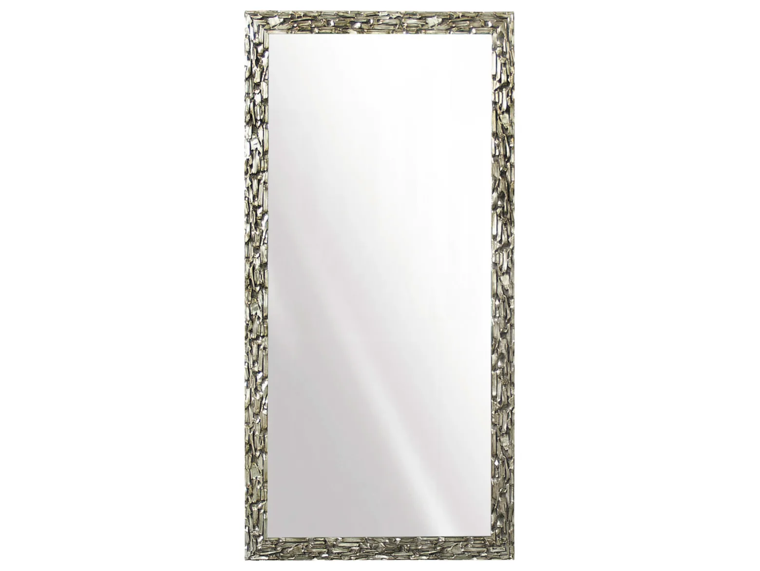 Lustro ścienne w ramie Monza 95x195 cm srebrne