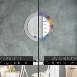 Lustro dekoracyjne Ścienne fi60 okrągłeMarmurowy kamień