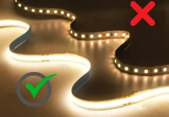Lustro led fi 50cm okrągłe podświetlane + wodoodporne ledy cob 480 diod/m