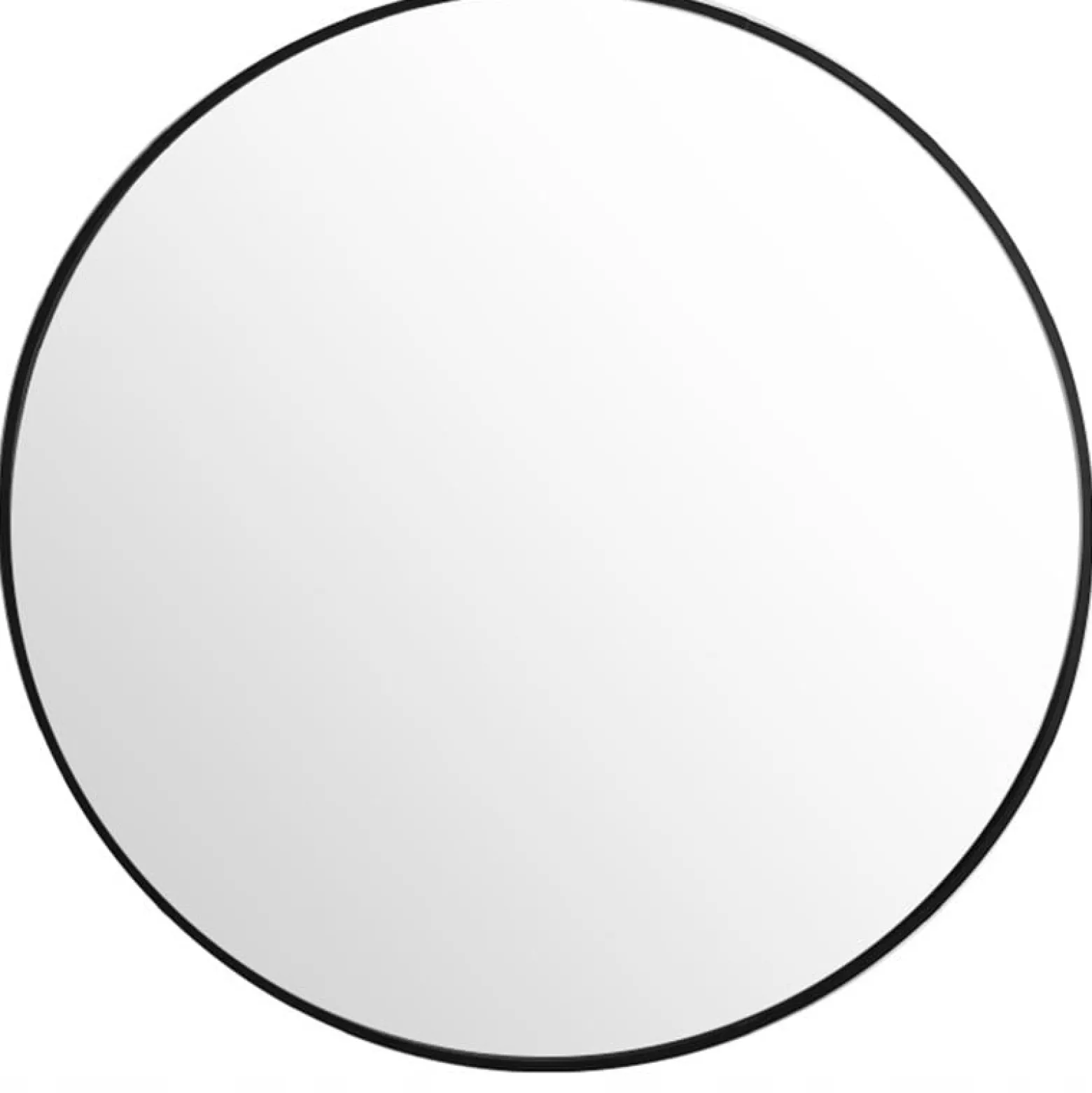 Lustro okrągłe industrialne czarne 50cm XXL