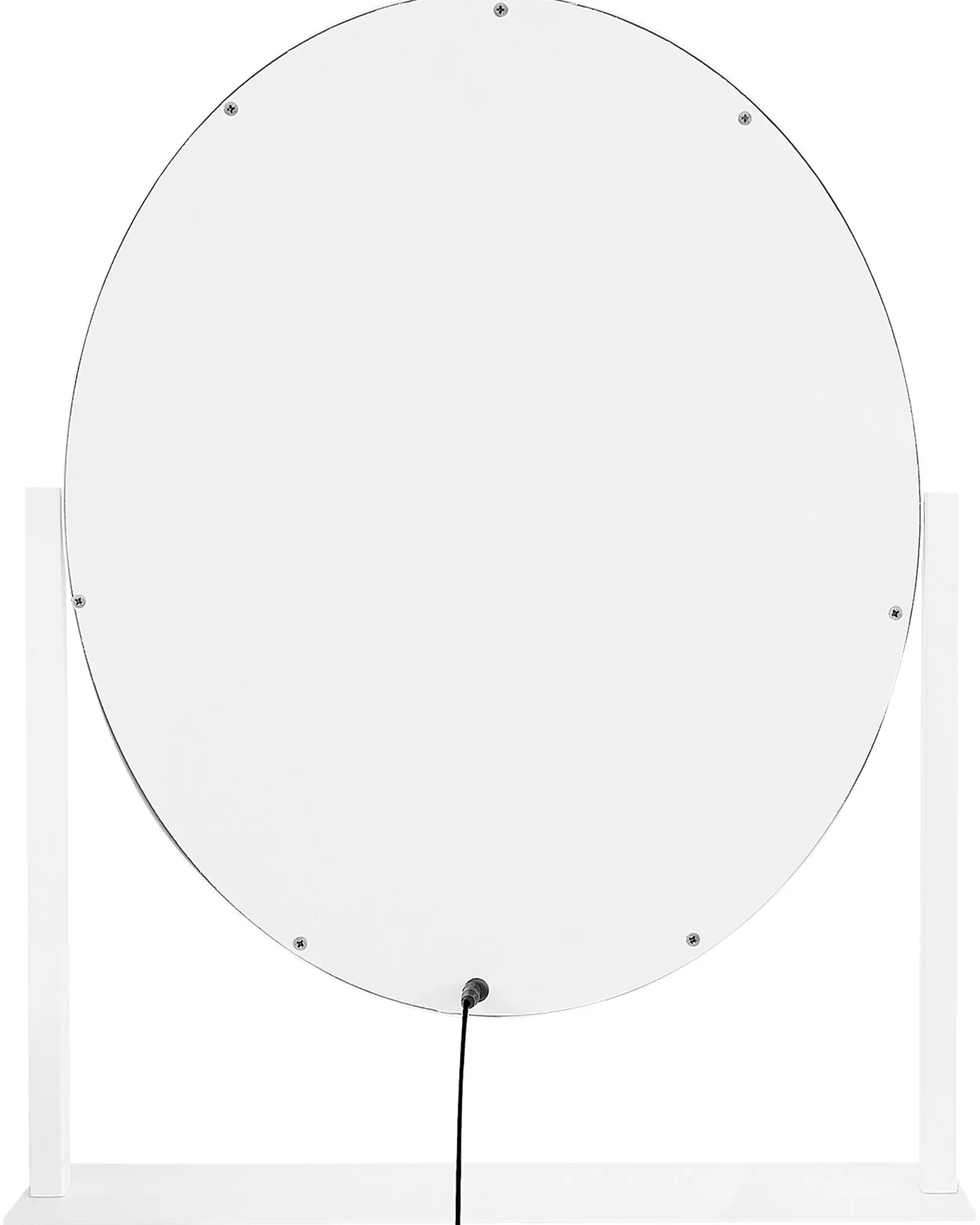 Lustro stojące LED owalne białe 50x60