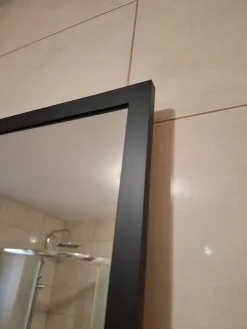 Lustro 50x40 W Czarnej Ramie Aluminiowej Mat Loft Bez Oświetlenia Loftowe