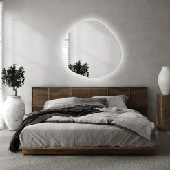 Lustro Z Oświetleniem Plama LED Łazienkowe 77x77 cm