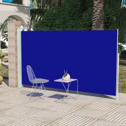 Markiza boczna Niebieski 160 x 300 cm vidaXL