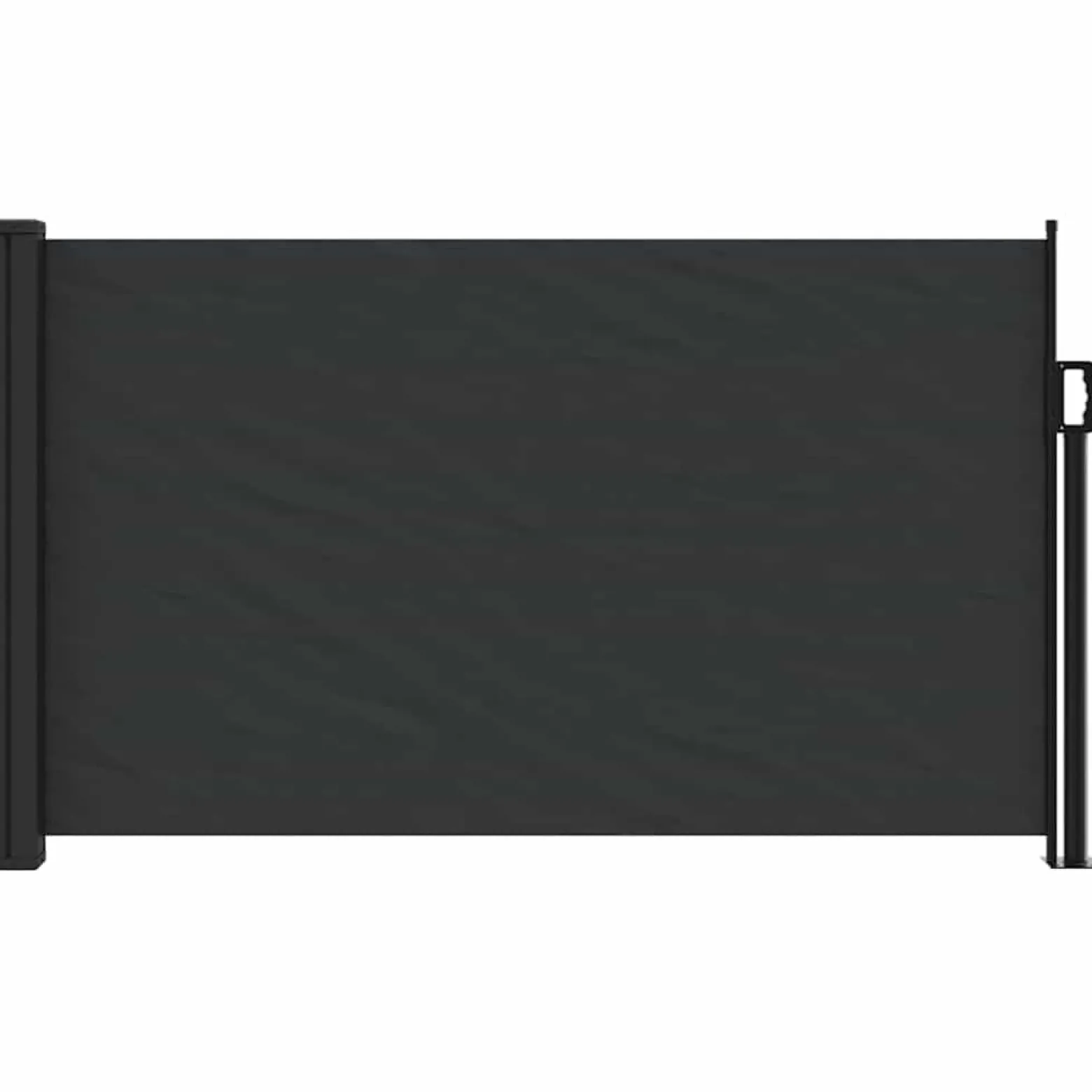 Markiza Boczna Tarasowa Balkonowa Czarna Zwijana Ogrodowa 117x300 cm